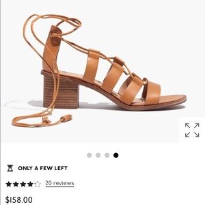 The Daniela lace up heel from Madewell in black